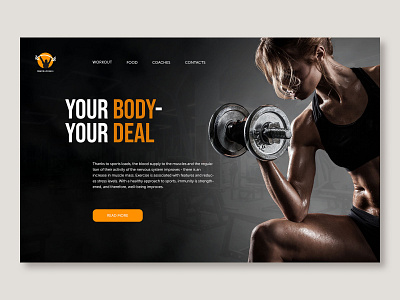 Concept. Your body - your deal. design graphic design ui