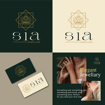 Sia Jewellers branding design graphic design illustration logo typography vector