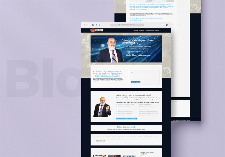 Tax consultant website design before/after + Logo design by Adam Puczko ...