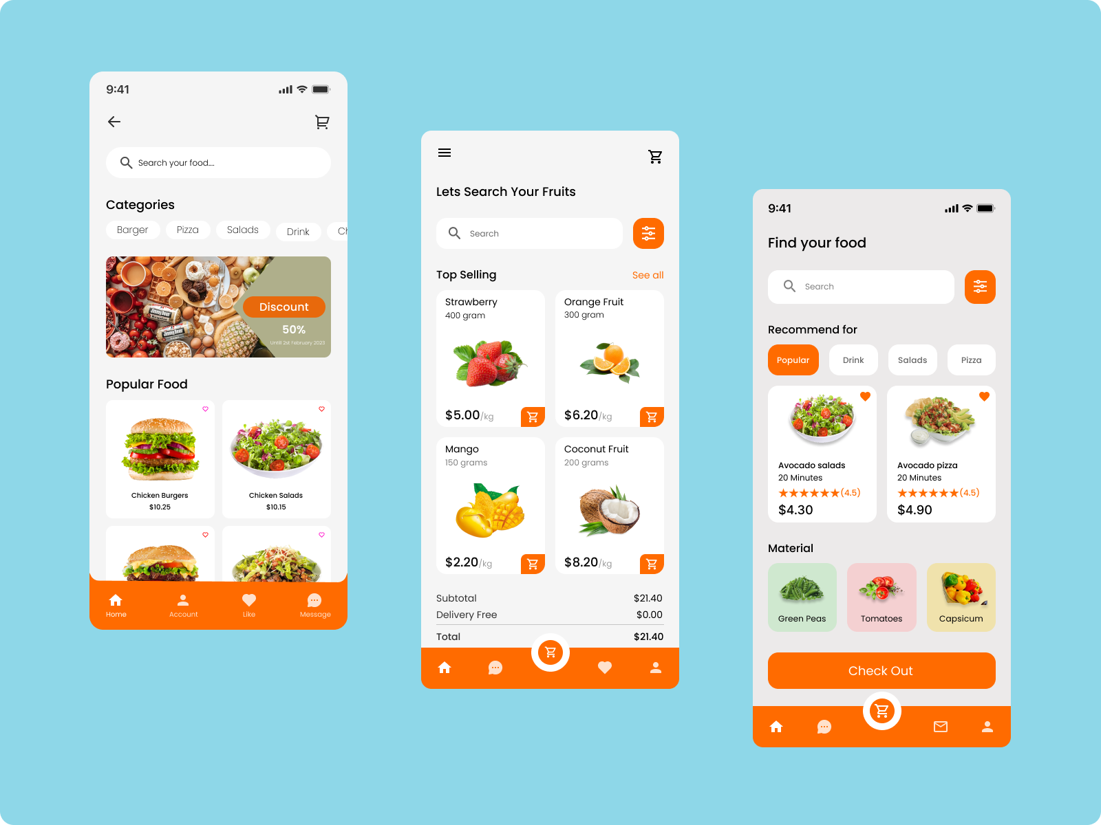 Food delivery App by mohammad shakil on Dribbble