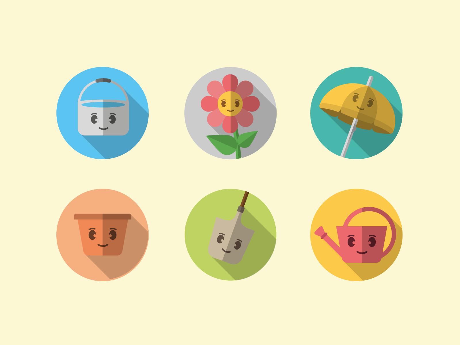 Example of 🌼 Happy Garden Icons — Flat & Friendly Design