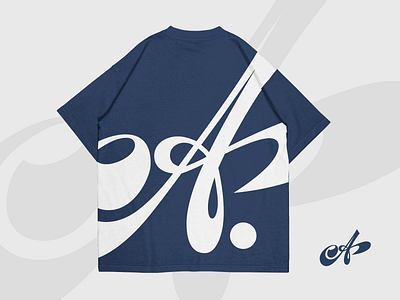 A: t-shirt a branding calligraphy character clothing custom expressive flow lettering lettermark logomark oversized premium script sophisticated standout street type unique vibe
