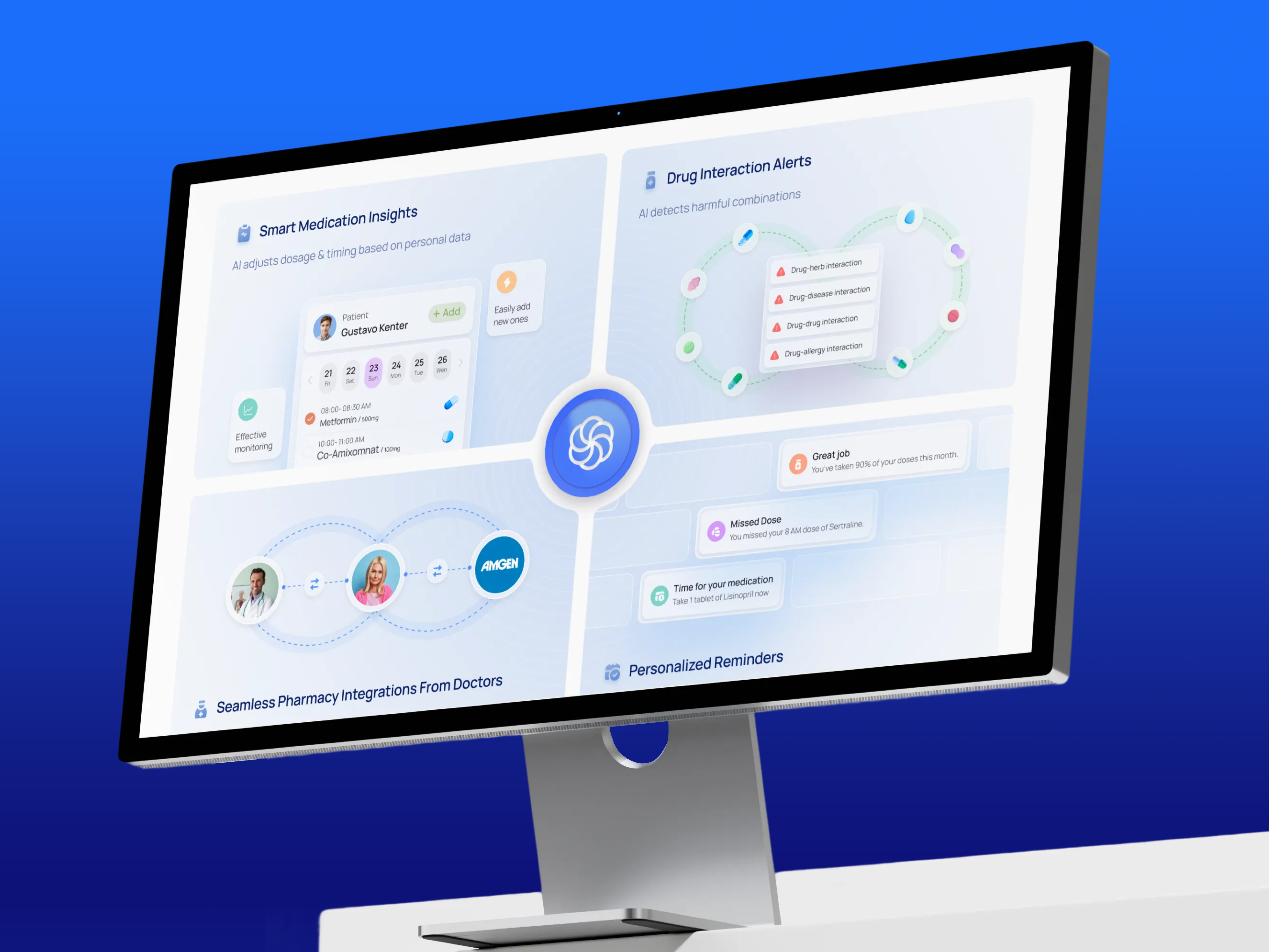 Bento Grid Design for a Healthcare Management Platform b2b bento design bento grid clean ui grid layout healthcare healthcare platform healthcare ui healthcare website healthtech infographics interface design landing page management medical ui minimal design saas telehealth ui ux web design