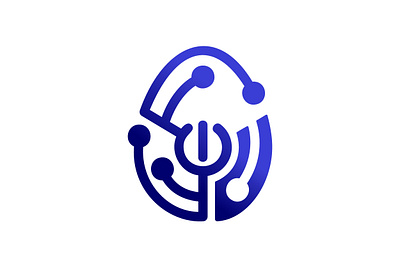 Power On Egg Technology Logo branding business logo connection contemporary design drawing egg elegance graphic design hatching illustration logo logoground logomaker onoff technology ui