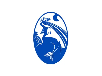 Aquarius Mermaid Logo aquarius branding business logo contemporary design drawing elegance graphic design illustration logo logoground logomaker mermaid ocean ui water