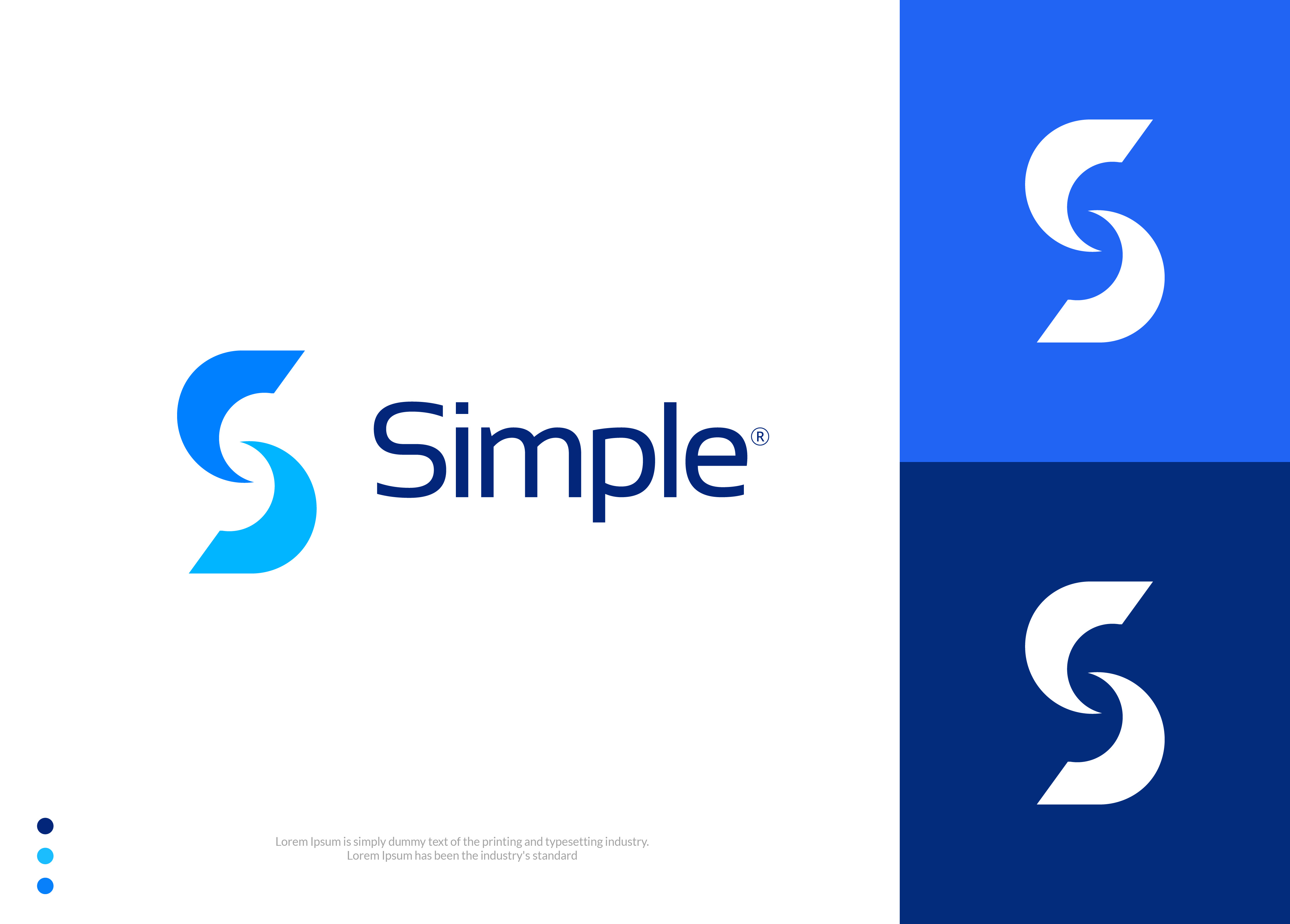 Logo Design for Simple abstract logo blue logo brand identity business logo design clean typography corporate logo creative logo concept cyberavanza icon logo lettermark logo logo design minimalist logo modern logo professional branding s logo simple brand tech logo design timeless branding
