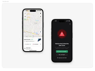 Anti-theft Mode - Trackon GPS anti theft app design booking app branding clean creative design gps tracking app graphic design illustration logo tracking app ui vehicle tracking app