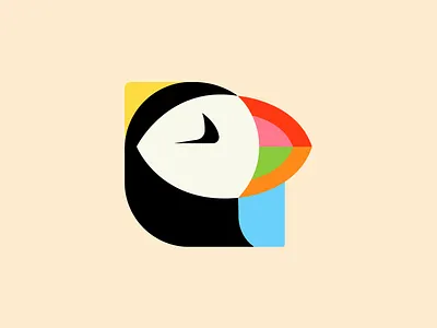 Puffin animal animal logo bird logo branding clean colorful cute flat design geometric icon identity logo mark mascot logo minimal puffin puffin logo sas simple symbol