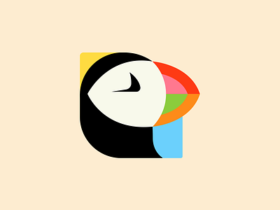 Puffin animal animal logo bird logo branding clean colorful cute flat design geometric icon identity logo mark mascot logo minimal puffin puffin logo sas simple symbol