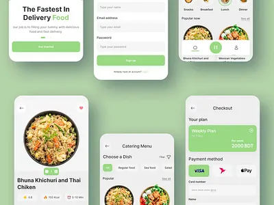 Modern Catering Service App UI cateringapp ui