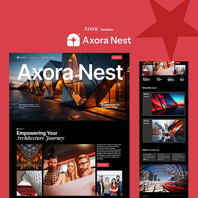 Axora Nest aesthetic functional balance architecture portfolio architecture ui best landing page best ui creative studio website design systems digital architecture showcase emotional design human centered design landing page minimal ui modern web design ui ux driven layouts website ui