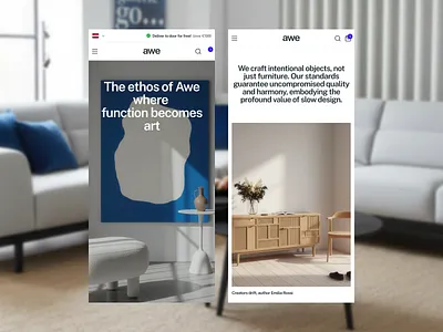 Awe Framer eCommerce template integrated with Shopify branding clean design ecommerce fintech framer graphic design hero landing page minimal mobile app modern natural product design shopify ui ux webdesign website