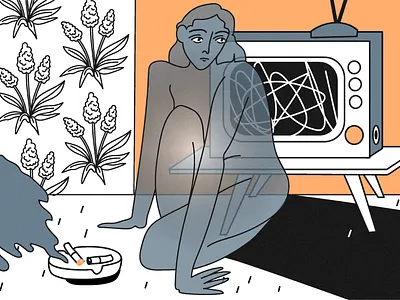 D I S A P P E A R A N C E cartoon character design editorial girl illustration love love story minimal romatlic sadness vector