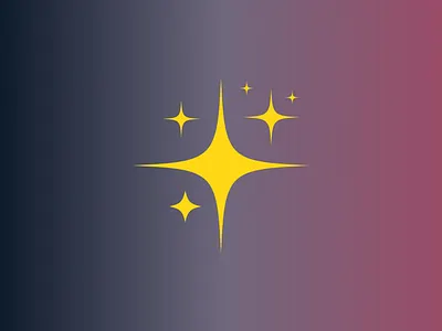 Sparkle Cluster clean design conceptual contrast digital art gradient minimal quietroot studio sparkles stars