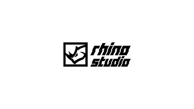 Rhino Studio - A powerful visual identity aggressive bold brand identity brand logo branding creative esports game dev gaming logo logo design logomark logotype minimal modern power rhino studio typeface visual identity