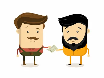 Farmer and businessman businessman elements farm farmers flat flat style illustrations infographic vector