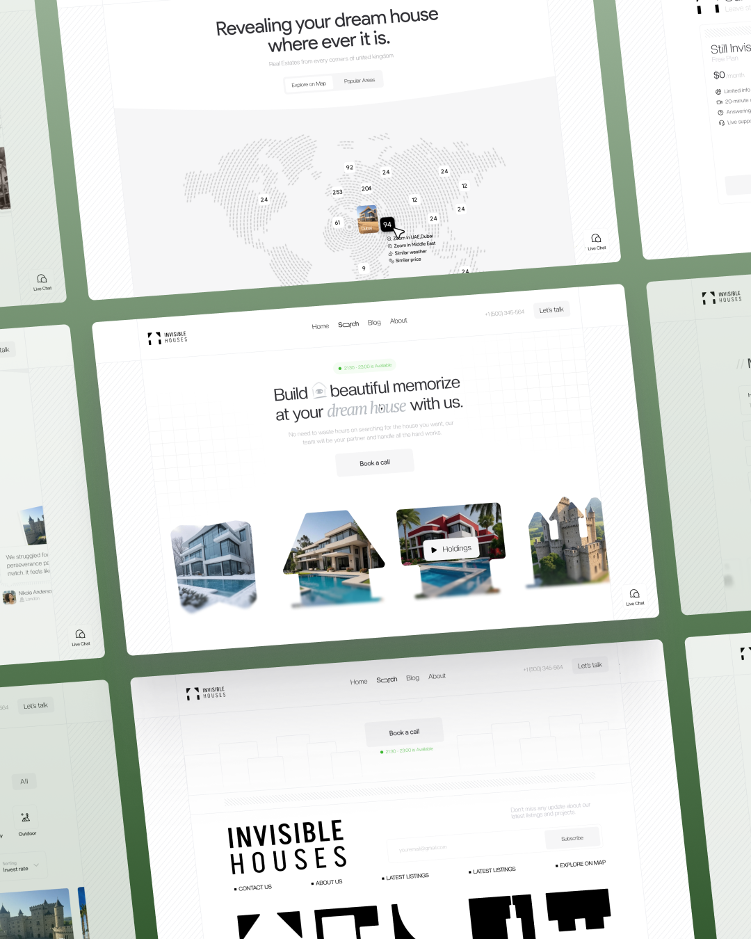 Landing Page for Invisible Houses 🏘️ 2025 after effecs agency clean design design house mani jalilzadeh minimal minimalism motion graphics premium design product design property real estate ui ui design ui motion ux ux design web design website