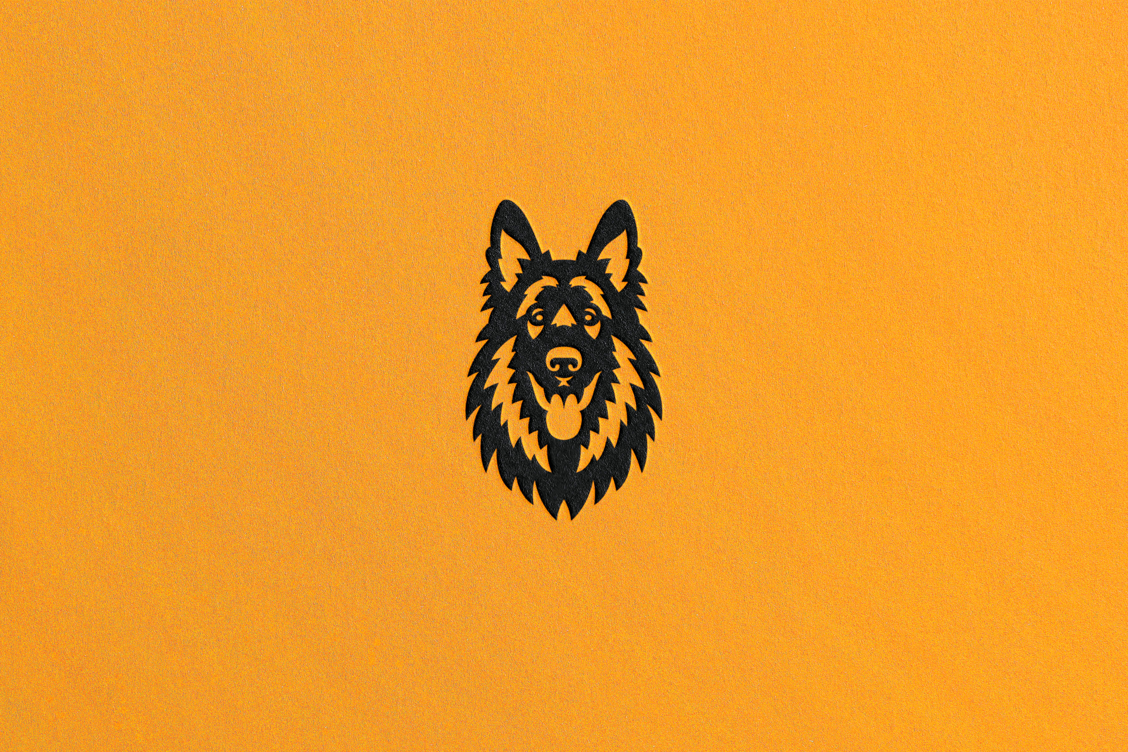 Dog animal branding cute design dog fluffy friend german shepherd graphic design icon illustration logo logo design minimalist pets puppy vector