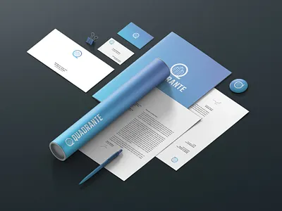Identidad corporativa para Quadrante, marca nacional de solucion branding logo logo design