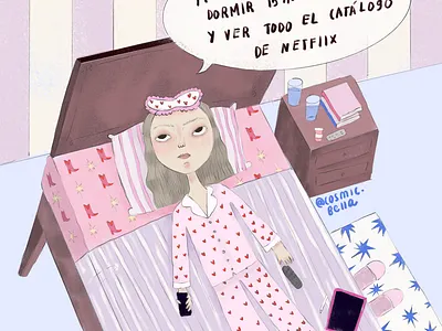 End of the year goals bedroom digital art editorial editorial illustration fashion fashion illustration girl girls illustration ilo pastels pink