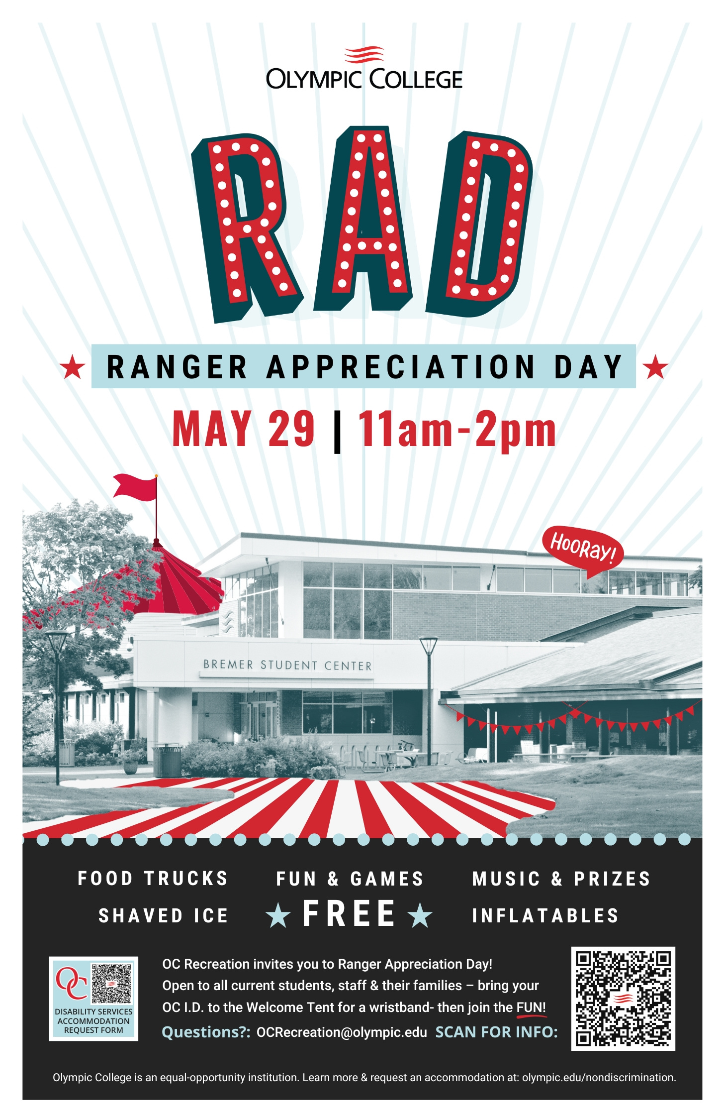 Student Appreciation Day Marketing college community college event flyer in house design student events