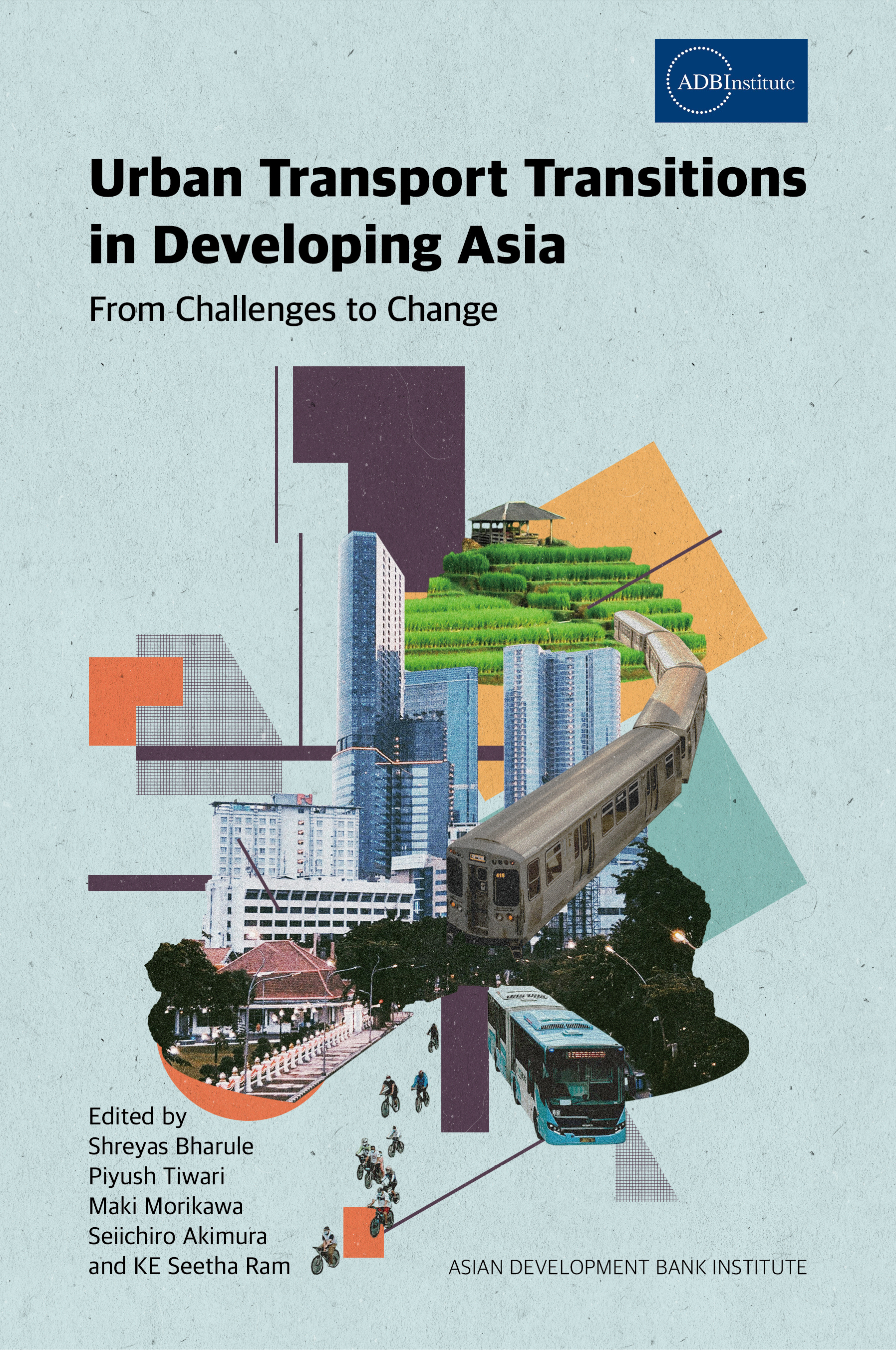 'ADBI - Urban Transport Transitions-' book cover design album cover book cover collage cover design design digital art graphic design illustration 그래픽디자인 꼴라주 꼴라쥬 북커버 책커버 콜라주 콜라쥬