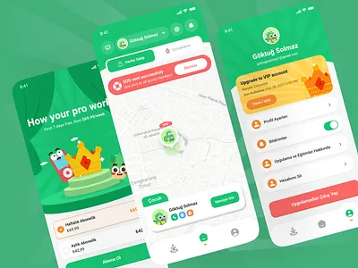 Geofin for Kids App UI / UX Design branding graphic design ui