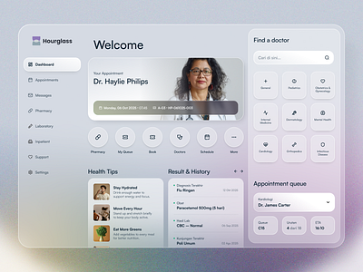 Modern Healthcare Dashboard: Simple, Elegant, Effortless Appoint app appointment clean dashboard design desktop doctor health healthcare hospital medical medicine typography ui ux