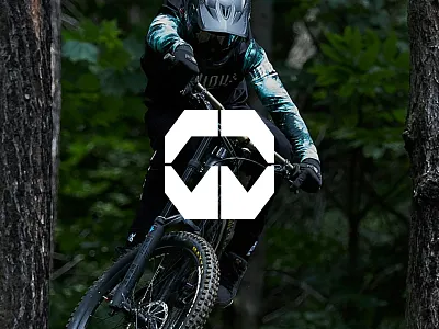 MTB Raider bike helmet logo modern mountain mtb simple
