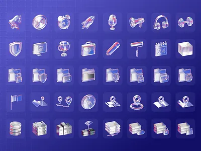 🌟 Top 50 3D Dispersion Glass Icon Set 🌟 3dartwork 3ddesign 3dicons appdesign designinspiration designresources digitalart dispersionglass glassmorphism gradienticons graphicdesign iconpack iconset modernui uidesign uiicons uxdesign visualdesign webdesign