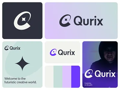 Qurix - Logo Design Concept ai artificial intelligence creative eye fintech funding geometric learning letter logo logo design modern saas tech technology web3
