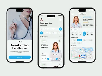 AI Doctor Appointment Mobile App Design app design booking app doctor appointment doctor appointment app doctor booking app doctorappointment health care medical medical app mobile mobile app