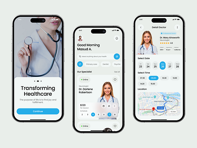 AI Doctor Appointment Mobile App Design app design booking app doctor appointment doctor appointment app doctor booking app doctorappointment health care medical medical app mobile mobile app
