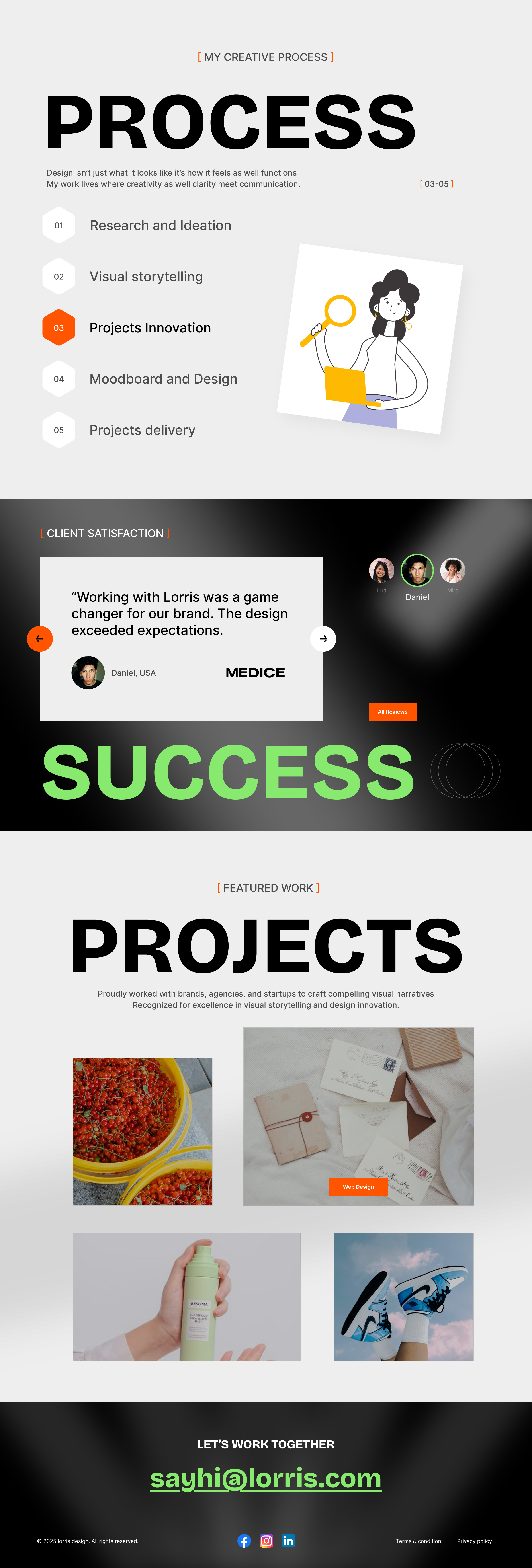 Portfolio website / web design / landing page / ui ux design by Jabel ...