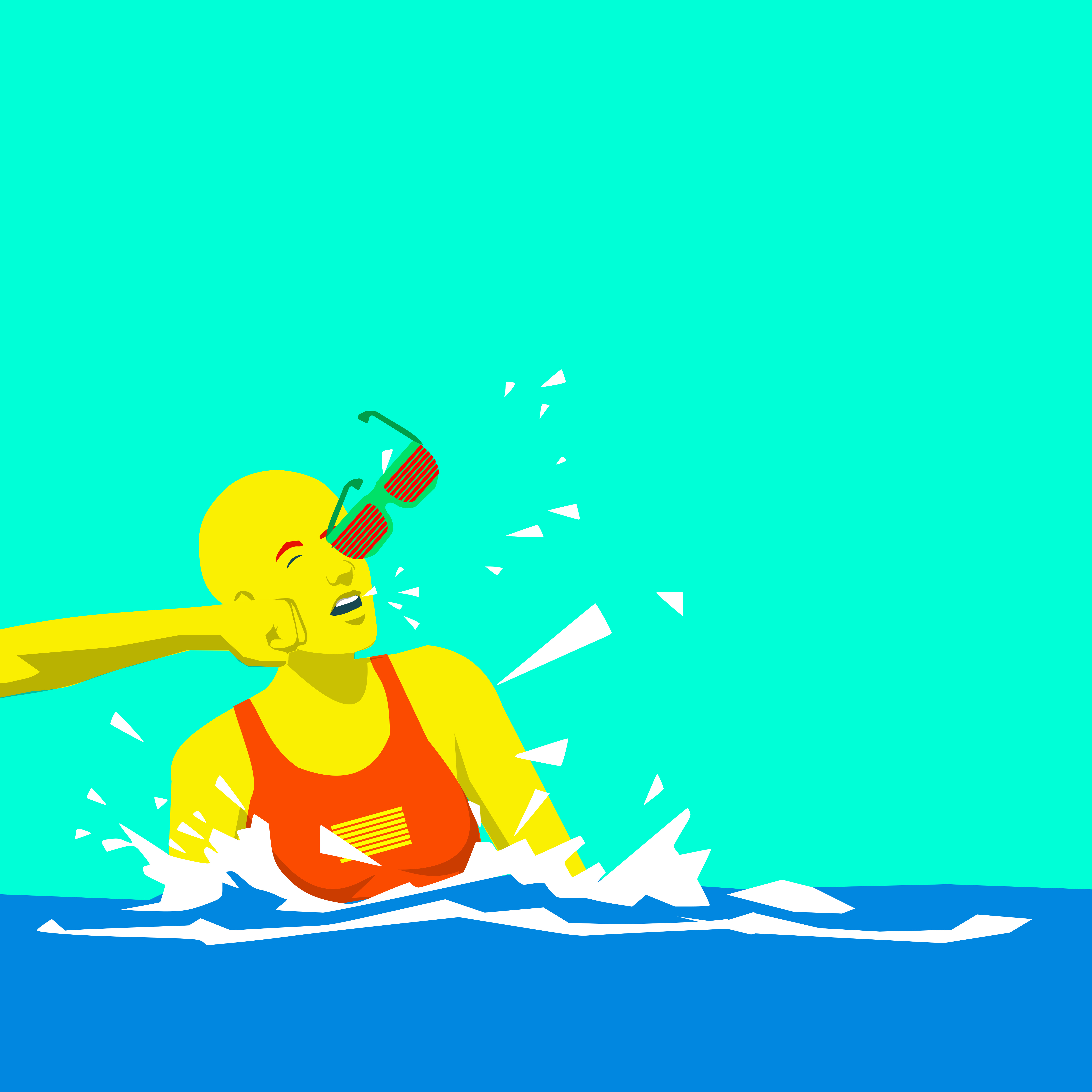 Slat - Slap - Punch! doodle illustration punch shunte88 slat slap twins vector