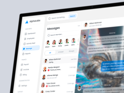 HR Analytics Dashboard - Message Page company messaging tool employee communication ui employee directory ui employee support ui enterprise hr tool hr analytics dashboard hr collaboration ui hr engagement platform hr interface design hr management system hr message center hr notification system hr operations dashboard hr portal design hr software ui hr workflow ui internal chat platform staff messaging ui team messaging dashboard workforce communication