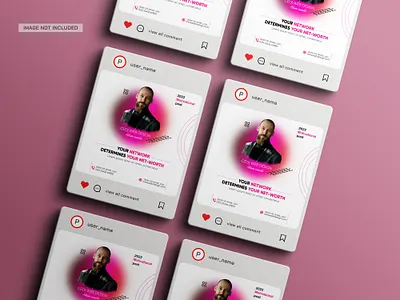 motivational post branding facebook post friday post graphic design motivational network networth pink post social media post thumbnail typography white