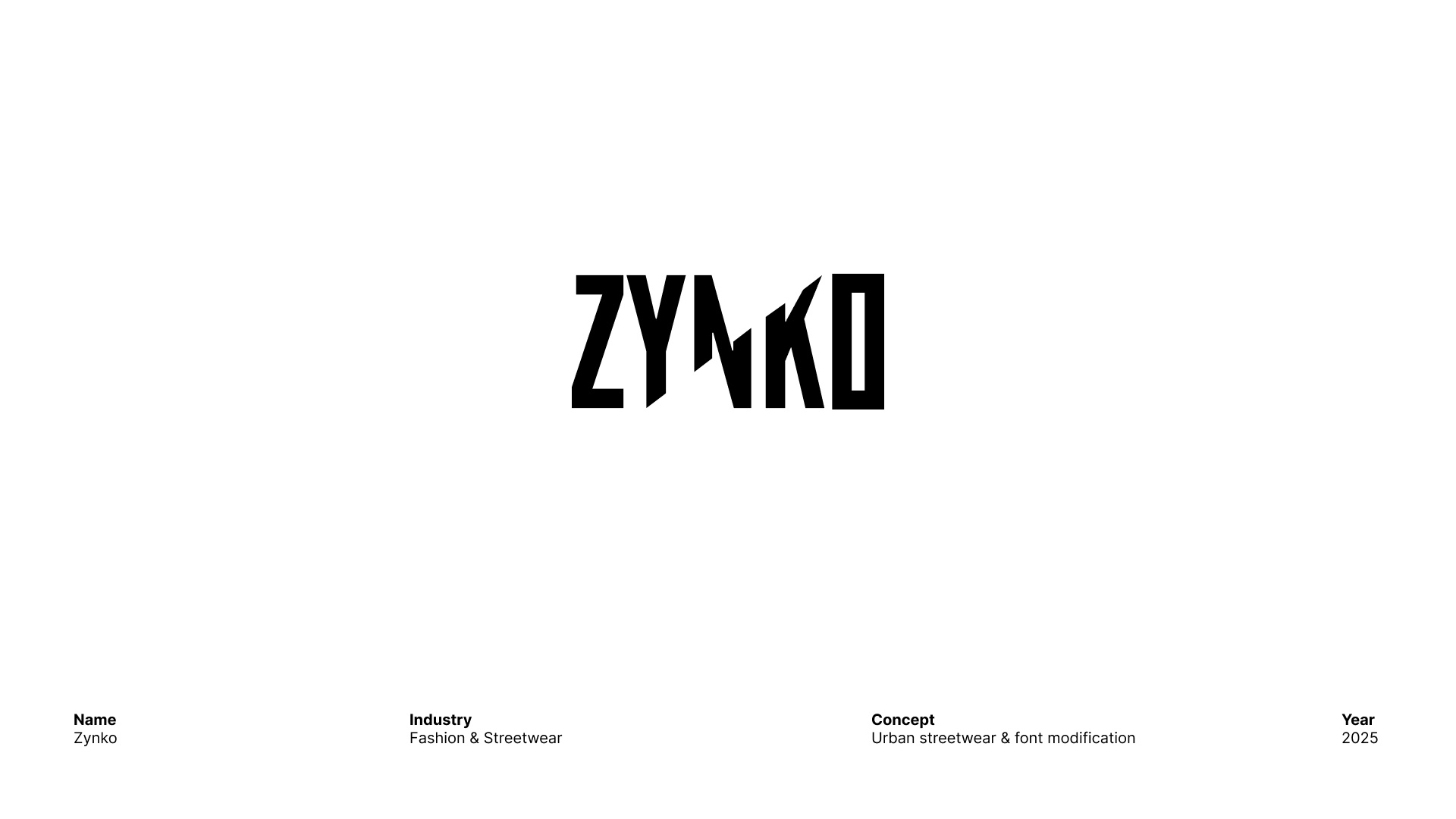 ZYNKO | Logo | Fashion & Streetwear branding design designer fashion fashion logo fashion logotype graphic graphic design illustration instagram logo streetwear streetwear logo streetwear logotype urban logo urban streetwear vector wear logo