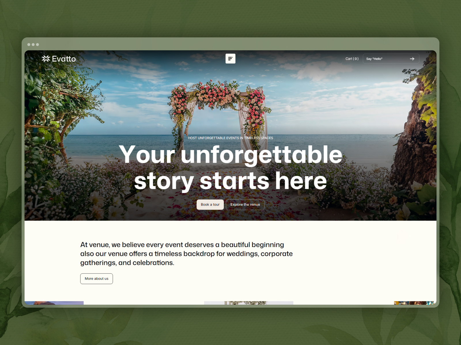 Evatto - Weddings & Events Ecommerce Website Webflow Template business creative event design e commerce template e commerce website ecommerce design event planner event services mobile friendly party planner responsive seo friendly uiux web design web development webflow webflow template webflow website wedding theme wedding website