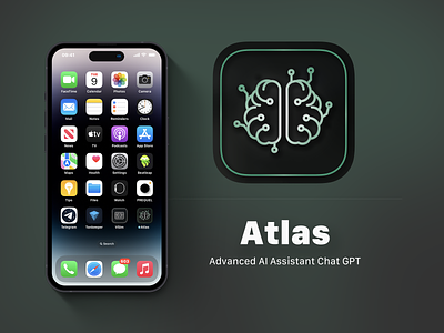 Atlas Ai Chat Bot icon ai aichat app apple chat chatgpt colors design icon mac