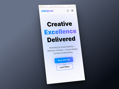Portfolio site concept branding graphic design ui