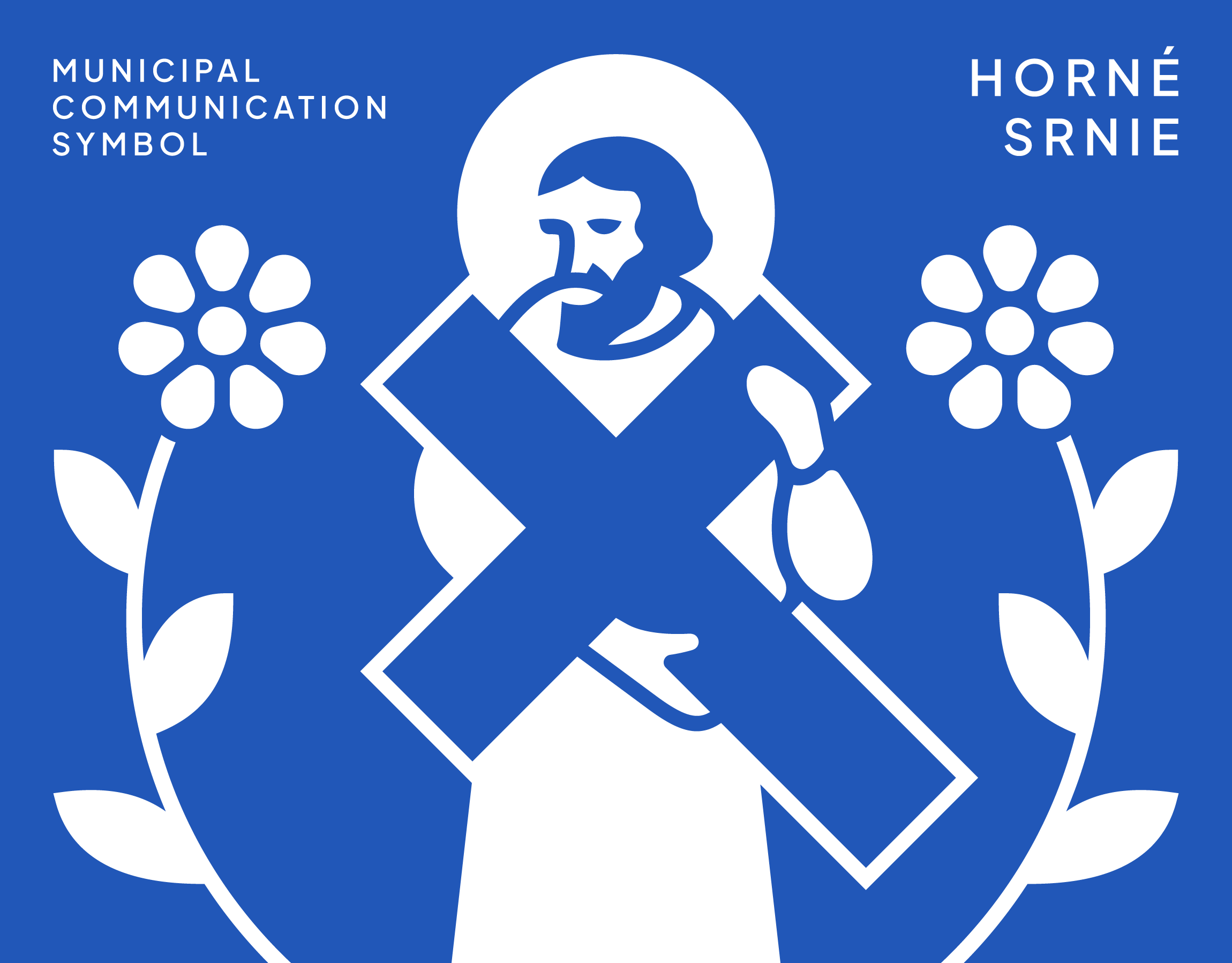 Horné Srnie – Municipal Symbol Redesign branding city communication compact logo minimal minimalist municipal nepomuk rebrand saint simplified slovakia symbol town visual identity