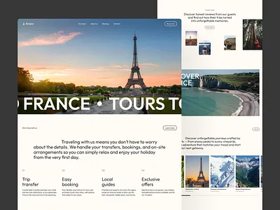 Travel Agency Destination Landing Page agency website best web design corporate website creative landing pages modern website popular travel ui ui ux design ux web web design web design inspiration web ui