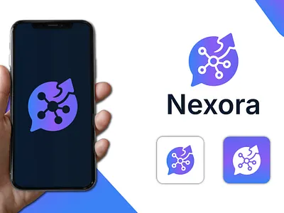 Nexora – Modern Gradient App Logo & Icon for Tech Brands abstract app icon ai logo design app icon app logo creative app logo digital icon design futuristic logo geometric app logo gradient app icon gradient logo design minimal app icon minimal logo design mobile app logo modern app logo nexora logo premium app icon professional logo design software logo design tech app logo tech logo design