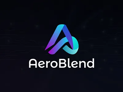 AeroBlend – Modern Gradient Logo for Tech & Digital Brands abstract logo aeroblend logo ai logo design clean gradient logo creative tech logo data logo digital logo futuristic logo design geometric logo gradient logo innovative logo design it logo design minimal logo modern logo modern symbol logo premium logo professional logo design saas logo design software logo tech logo design