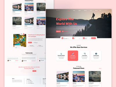 best travel landing page design accessible design adventure design trends graphic design interaction design interactive landing page responsive design smart booking tourism designs transport web travel agency travel agency landing page ui ui template uiux design user experience ux design vacation landing page web design