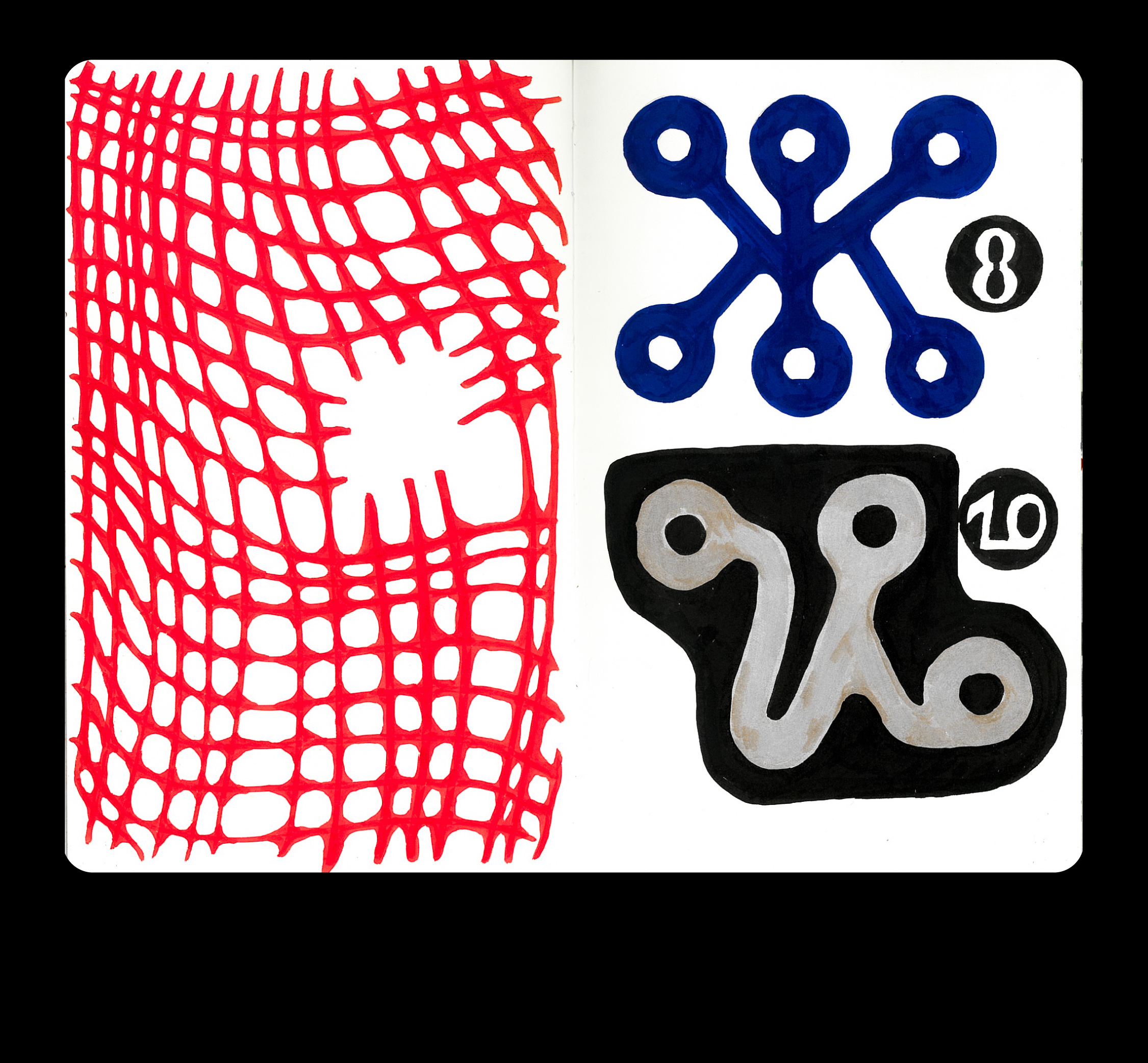 visual diary spreads craft design graphic design illustration sketchbook typography