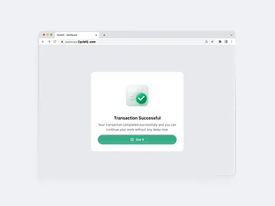Successful - Popup UI action completed screen clean ui confirmation success confirmation success modal dashboard ui figma ui finance dashboard design green theme ui interface design minimal ui modern ui pattern payment success message success alert ui success message screen success modal success popup ui transaction successful ui success popup uiux design user feedback ui