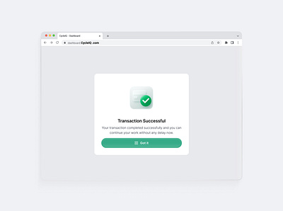 Successful - Popup UI action completed screen clean ui confirmation success confirmation success modal dashboard ui figma ui finance dashboard design green theme ui interface design minimal ui modern ui pattern payment success message success alert ui success message screen success modal success popup ui transaction successful ui success popup uiux design user feedback ui