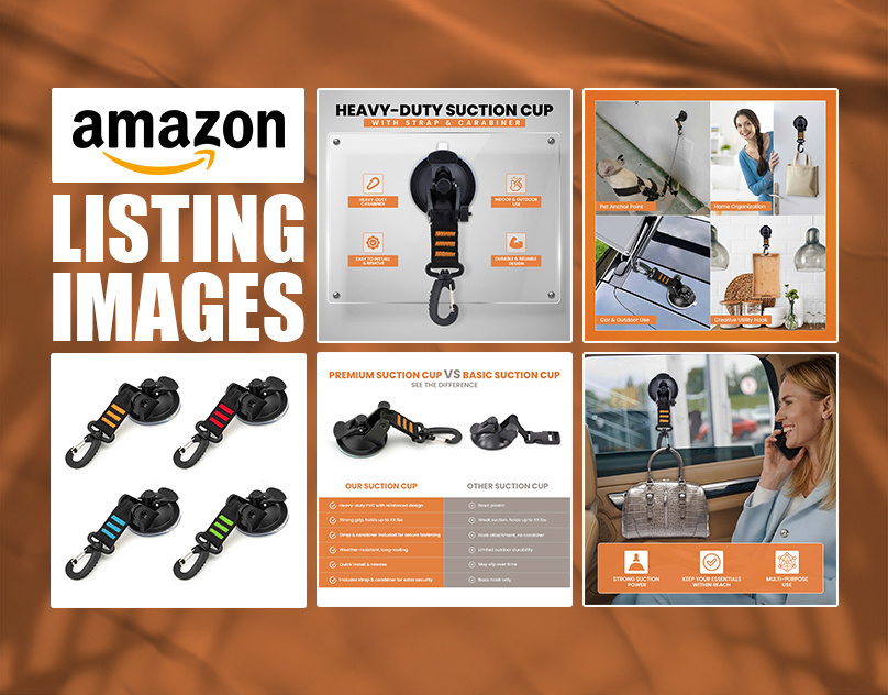Amazon Listing Images Design for Suction Cup Hooks a content a plus content amazon ebc amazon infographics amazon listing amazon listing image amazon product amazon product editing amazon product image amazon product listing design graphic design listing listing design listing images product infographic